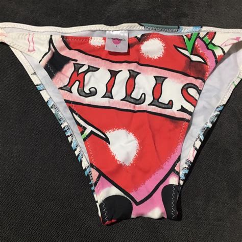 Ed Hardy Bikini Swimsuit Set Love Kills Size Depop