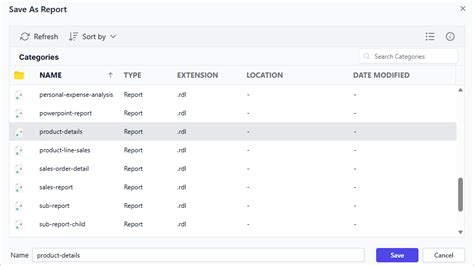 save  report javascript reporting bold reports