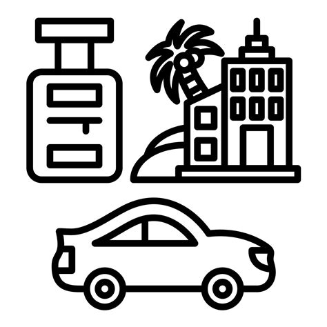 Tour Package Line Icon 14730642 Vector Art at Vecteezy