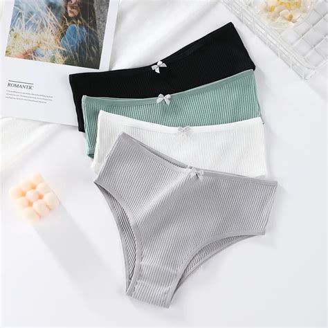 Calcinhas De Algod O Para Mulheres Cuecas Femininas Cuecas Sexy Cuecas Ntimas Lingerie Plus Size