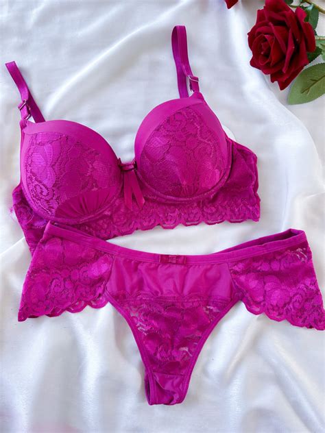 Conjunto De Lingerie Am Lia Ref Divina Moda Intima