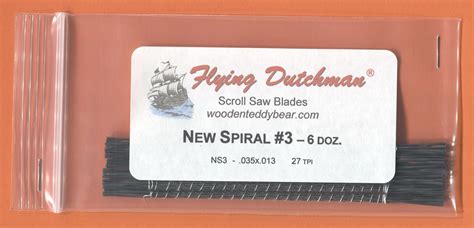 Flying Dutchman New Spiral 3 Six Dozen Scroll Saw Blade Pack Amazon