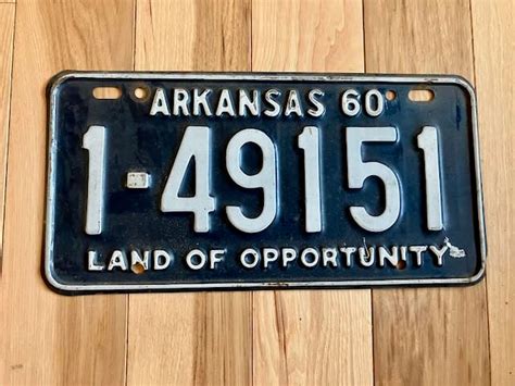 1960 Arkansas License Plate – RusticPlates