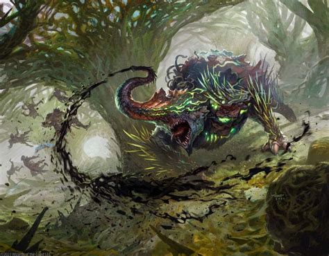 Evolved Spinoderm MtG Art From Phyrexia All Will Be One Set By Svetlin