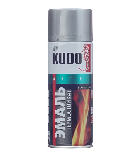Эмаль термостойкая Kudo серебро аэрозоль 520 мл — купить в Санкт ...