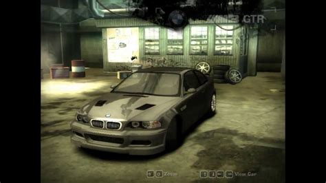 Nfs Most Wanted Hidden Bmw M Gtr Street Youtube