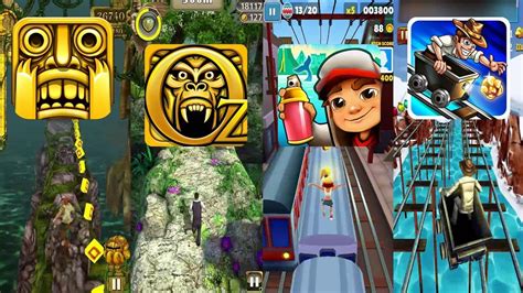 Temple Run Vs Temple Run Oz Vs Subway Surfers Iceland Vs Rail Rush