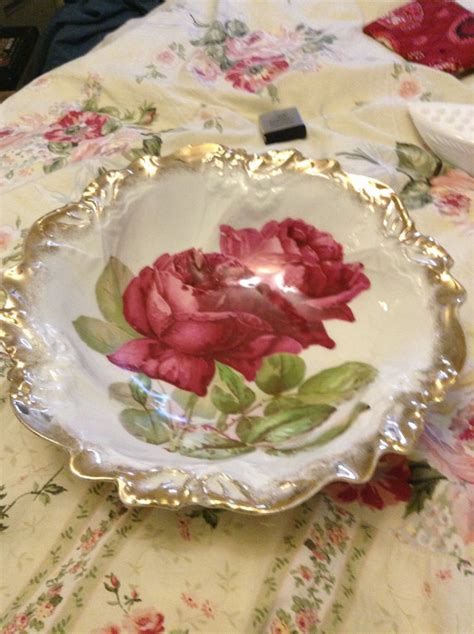 Rose Plate Antique Dishes Antique Tea Vintage Dishes Vintage Plates