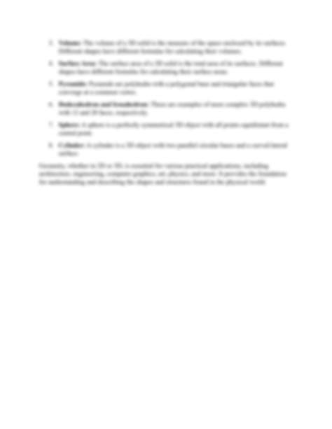 SOLUTION: Geometry 2d and 3d engineering - Studypool