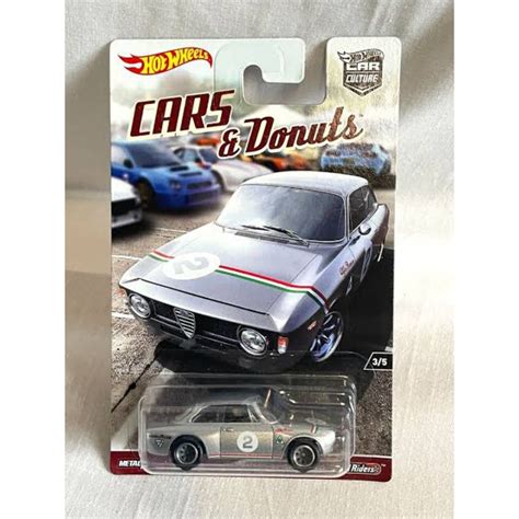 Hotwheels Premium Alfa Romeo Giulia Sprint Gta Silver Cars Donuts Edition Car Culture Hot
