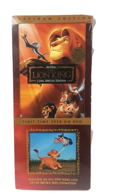 The Lion King Dvd Disc Platinum Edition New Authentic Disney