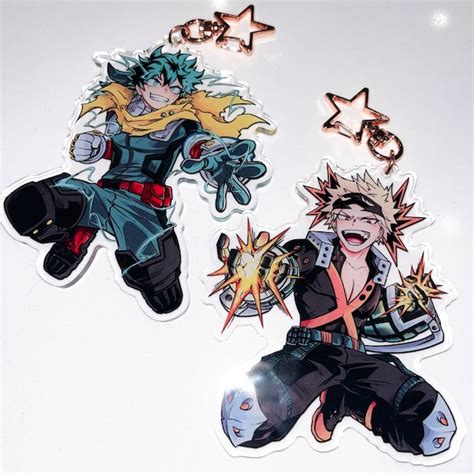 My Hero Academia Keychain - Etsy