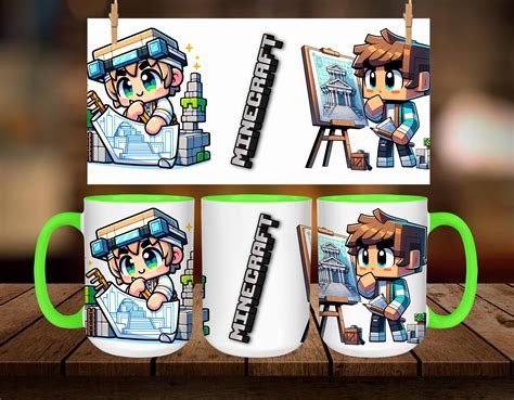 Minecraft Cup Mug Wrap Cup Mug Wrap 11oz And 15oz Mug Template Mug