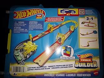 Amazon Hot Wheels Toy Car Track Set Track Builder Wind Gravity Pack Playset With