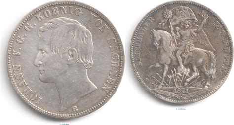 Königreich Sachsen 1 Thaler Siegestaler 1871 B 1871 Ein Thaler