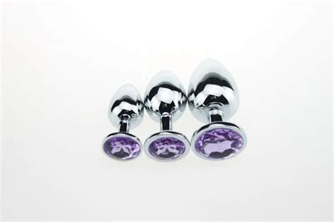 Metal Jewel Butt Plug Set Anal Sex Toy S M L Buy Butt Plug Anal Metal Butt Plug Butt Plug Set