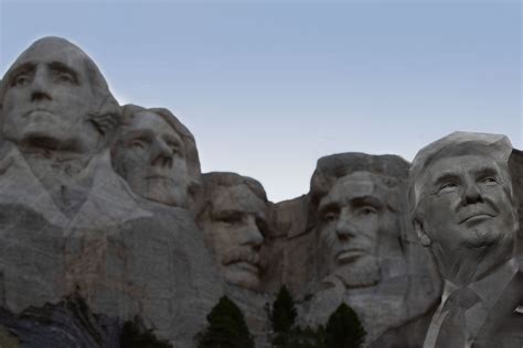 Infamous Sculpture Featuring Donald Trump S Face Carved Into Mount