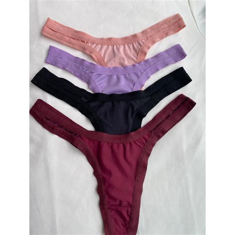 Kit Tanga Fio Dental Calcinha Feminina Tanguinha Sexy Lingerie Shopee Brasil