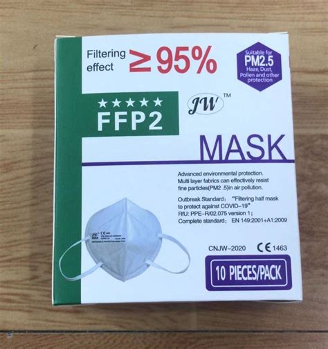 CE Certified FFP2 Respirators Folding Protective Face Mask Mouth Nose