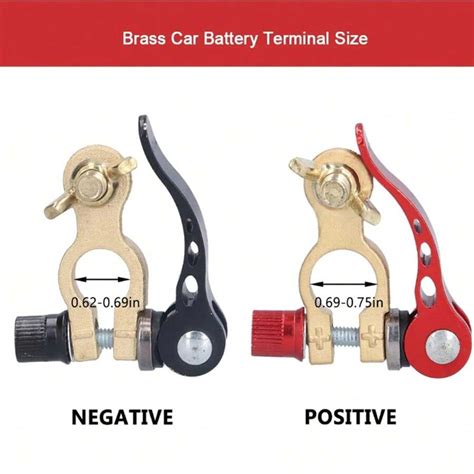Brass Car Battery Terminal Clamp Copper Battery Connector Boat Battery
