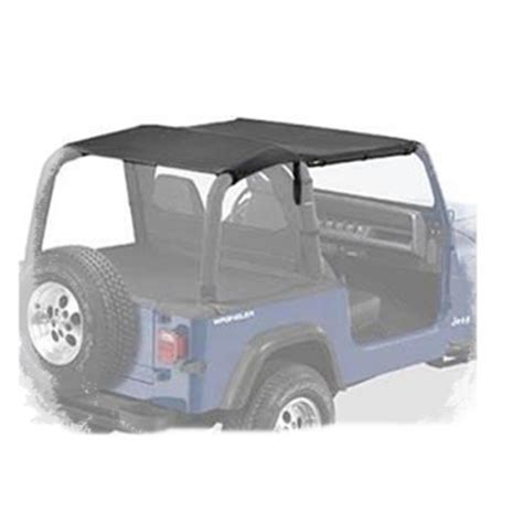 Jeep Wrangler Yj Safari Bikini Top Strapless Style Schwarz Black Denim