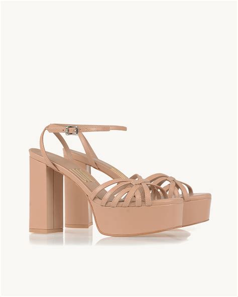 UZA Shoes Meia Pata Salto Alto Milano Nude Coleção Primavera Verão 2025