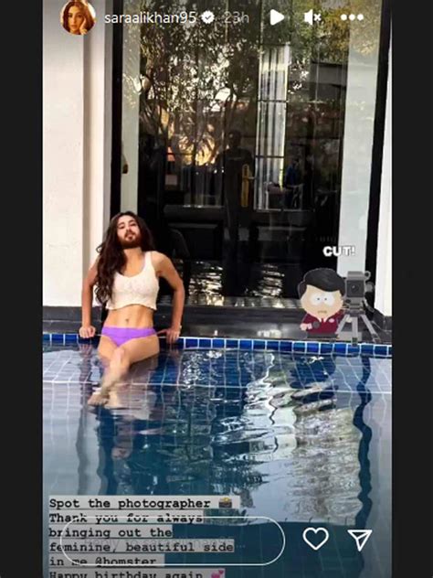 Sara Ali Khan Releases A Bikini Photo But Her Beard Is The Centre Of Attention Filmfare