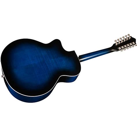 Guild F-2512CE Deluxe 12-String Cutaway Jumbo Acoustic-Electric Guitar ...