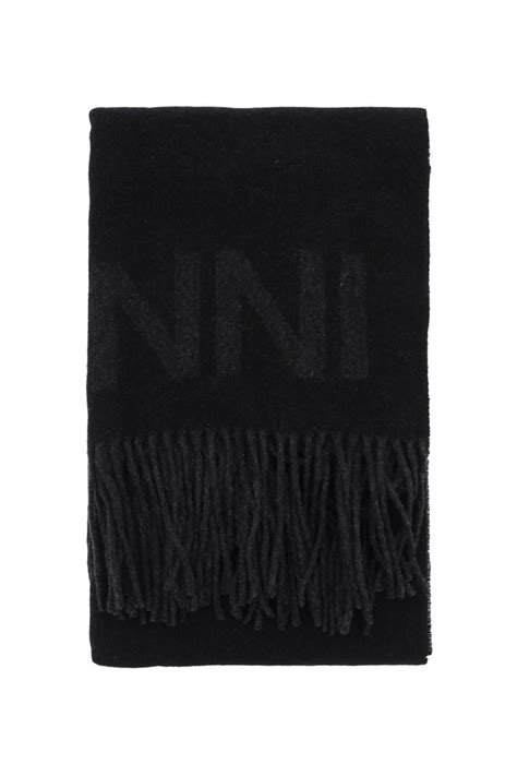 Ganni Logo Lettering Scarf Balardi