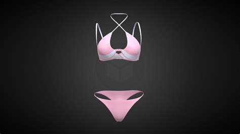 Bikini Dress In Low Poly 3D TurboSquid 2352852