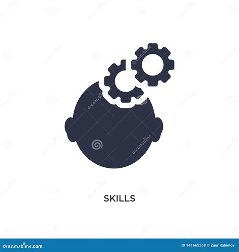 Skills Icon On White Background Simple Element Illustration From Human