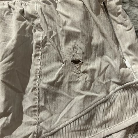 White Lululemon Hotty Hot Shorts Size 2 Depop