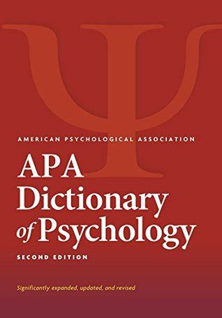 APA Dictionary of Psychology, Second Edition by American Psychological ...