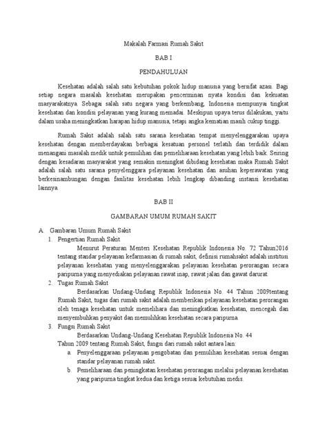 Makalah Farmasi Rumah Sakit Pdf