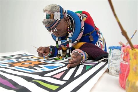 Dr Esther Mahlangu 85 A Sacred Geometry At The Melrose Gallery South African Art Times