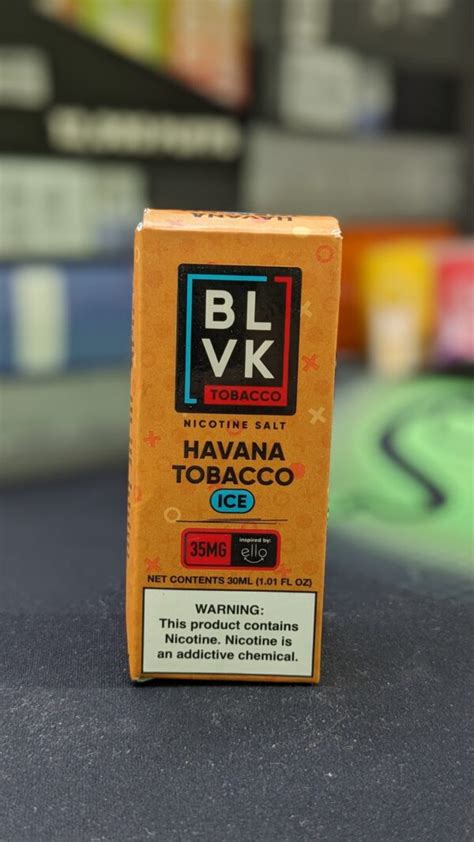 Havana Tobacco Ice By Blvk Nic Salt 30 ML Vape Hub BD