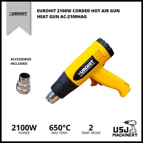 Eurohit W Corded Hot Air Gun Heat Gun Ac Hag Months Warranty Shopee Malaysia