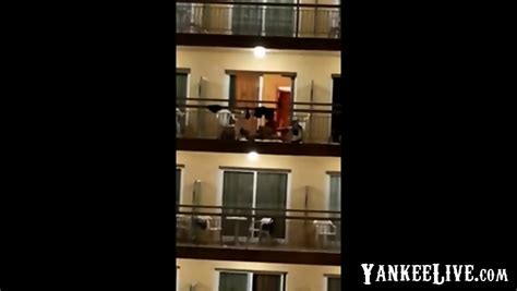 Public Sex On The Balcony