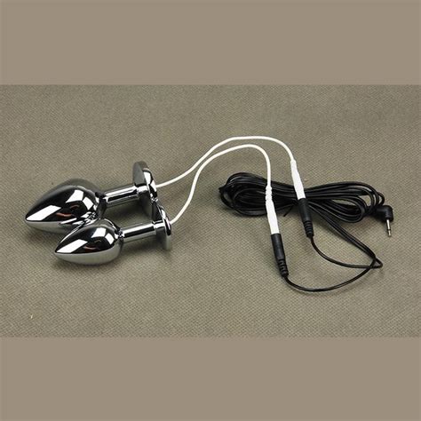 Stainless Steel Anal Toys Butt Plugs Unisex Anal Plug With Jewelry Wire DIY Electric Shock Sex