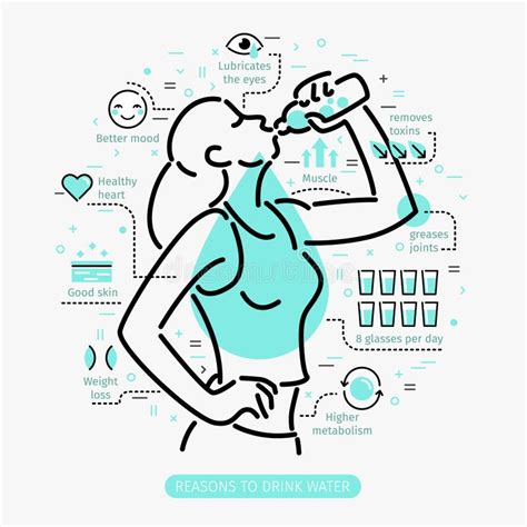 Benefits Drinking Water Stock Illustrations 239 Benefits Drinking