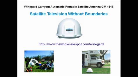 Winegard Carryout Automatic Portable Satellite Antenna Gm 1518 Youtube