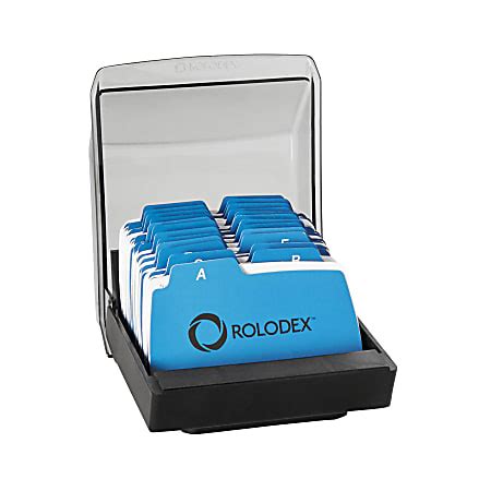 Rolodex Covered Petite File Card Capacity Guides X X