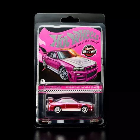 Hot Wheels Rlc R Skyline Gtr Pink