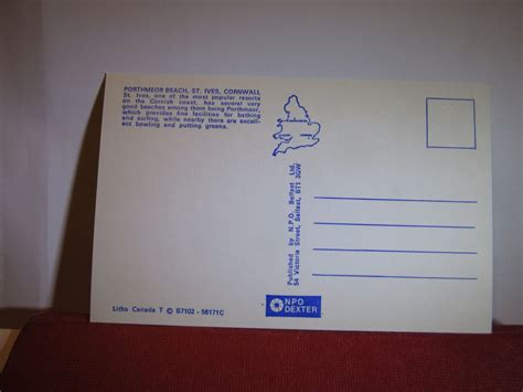 PORTHMEOR BEACH, ST. IVES .CORNWALL unused postcard by NPO Dexter = on