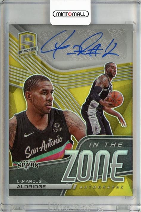 Mint Panini Spectra In The Zone Autographs Gold