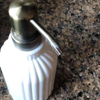 Fluted Milk Glass Soap Pump Brass Finish Hearth Hand With Magnolia