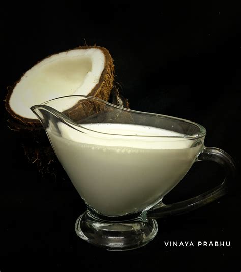Extraction Of Coconut Milk Vinayas Culinary Delights