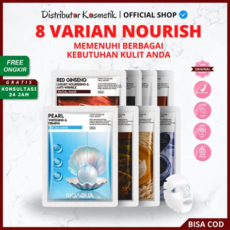 [ Satuan ] Bioaqua Masker Wajah Nourish Sheet Mask Face Mask 28ml Masker Wajah Organik