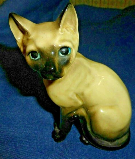 Vintage Norleans Siamese Cat Figurine Made In Japan 4592491045