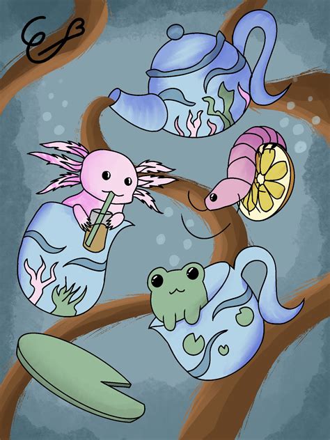 Underwater Tea Party Illustation :: Behance